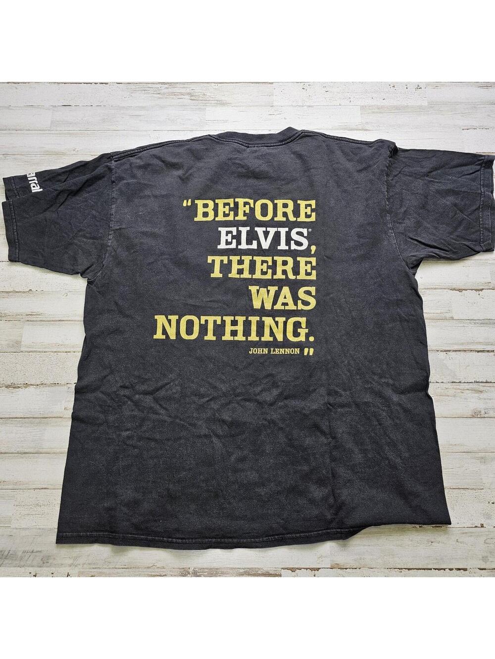 Vintage 2000 Before There Was Elvis There Was Nothing Double Sides Harrahs XL - Picture 3 of 7